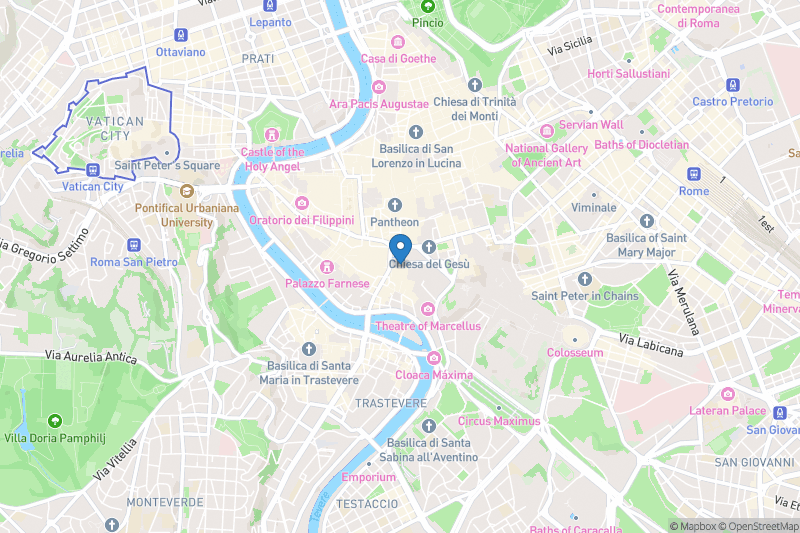 Accademia Italiana Rom - Open Street Map